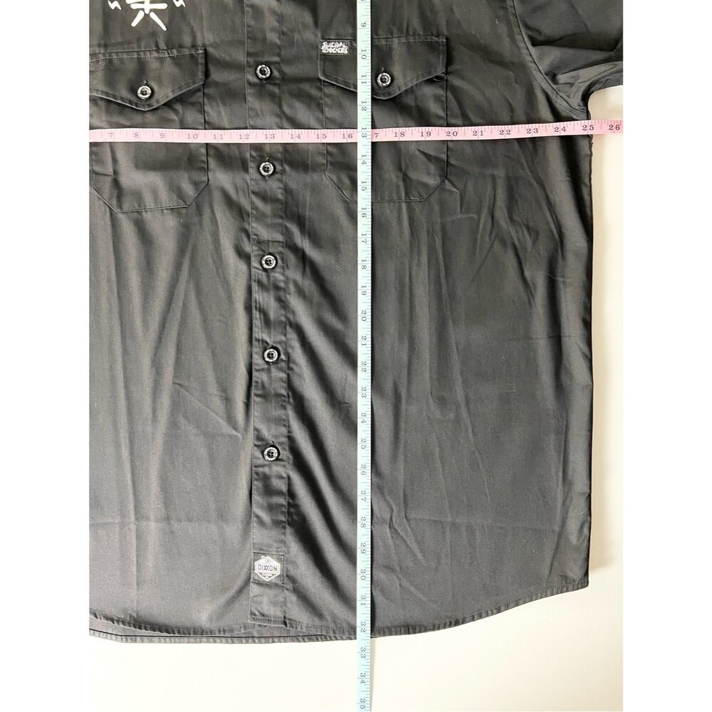 Dixxon Workforce Suicidal Tendencies Short Sleeve Button Up Shirt Skull XL - Picture 8 of 12